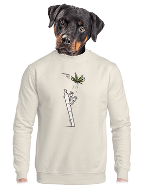 unisex mikina bez kapucne