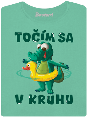 Točím sa v kruhu dámske tričko prémium Mint Mal