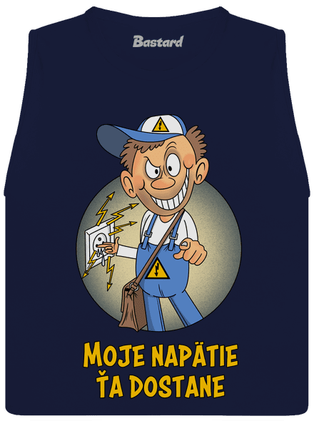Moje napätie dámske tielko voľné Navy
