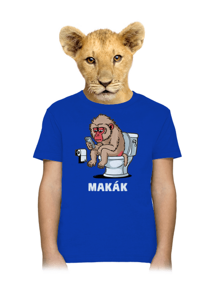 Makák detské tričko Royal Blue