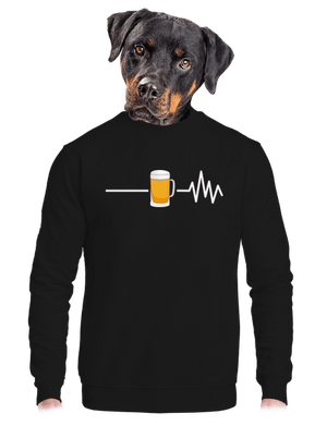 Beer help unisex mikina bez kapucne Black