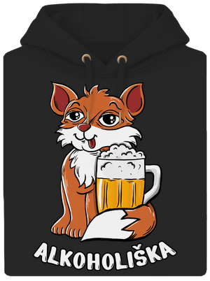  unisex mikina premium Dark Black