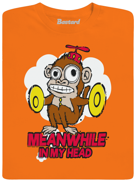 Monkey in my head detské tričko Orange