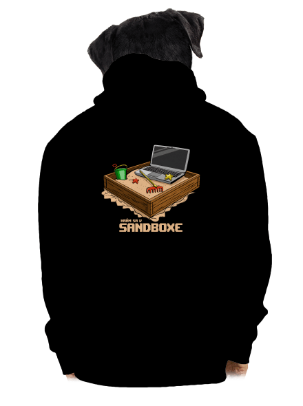 Sandbox pánska mikina na zips Black