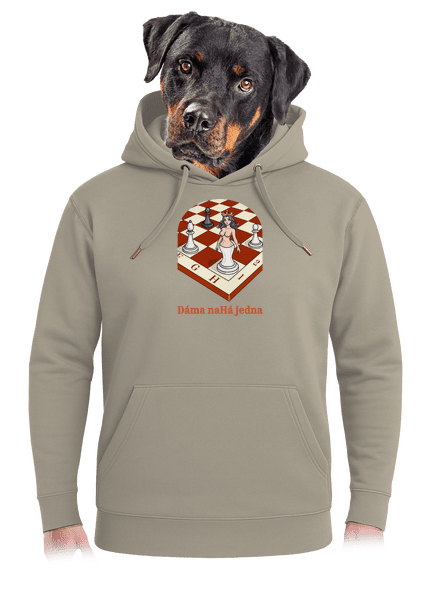Dáma nahá jedna unisex mikina premium Pastel Macchiato