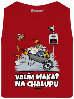 Valím na chalupu pánske tielko Red
