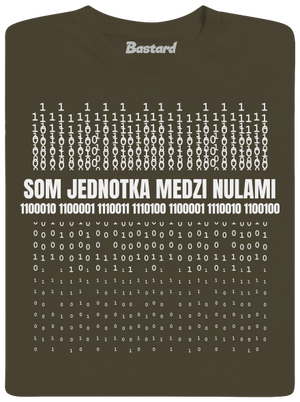 Jednotka medzi nulami pánske tričko Urban Khaki