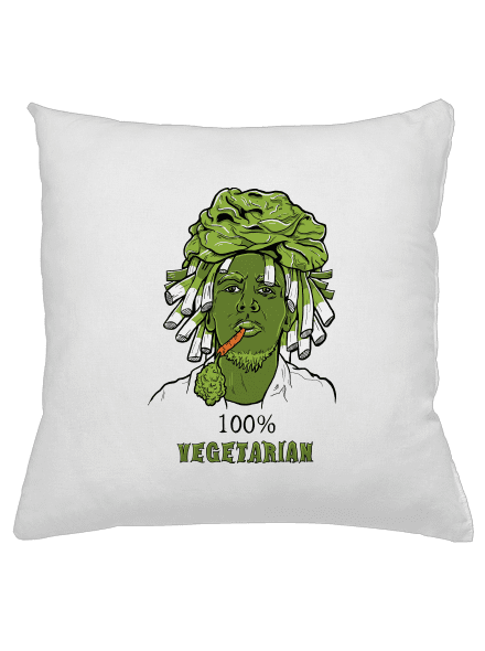 100% vegetarián vankúš White