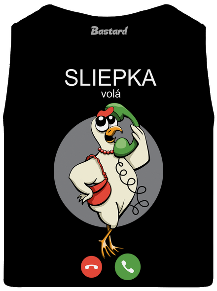 Sliepka volá pánske tielko Black