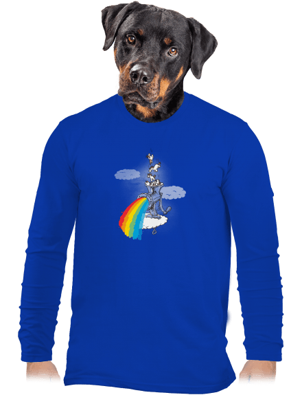 Ako vzniká dúha pánske dlhý rukáv Royal Blue