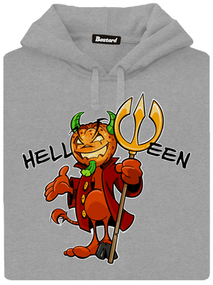 Helloween pánska mikina klokanka Light Melange