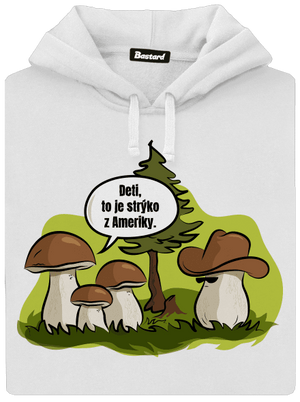 Strýko z Ameriky dámska mikina klokanka White