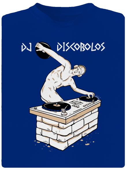 DJ Discobolos pánske športové tričko Royal Blue Mal