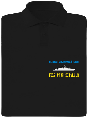 Ukrajina - Lodi idi na chuj pánska polokošeľa Black