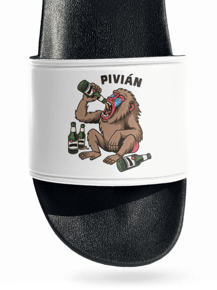Pivián šľapky White