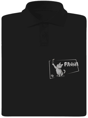 Mačací horoskop: Panna pánska polokošeľa Black