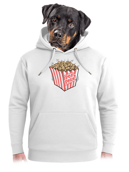 Popporn unisex mikina premium Snowwhite