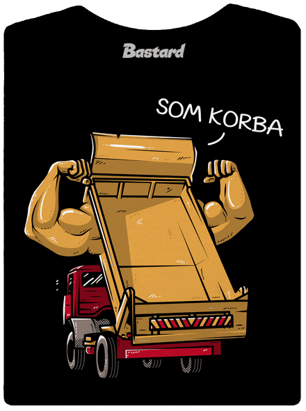 Korba dámske tričko s lemom Black