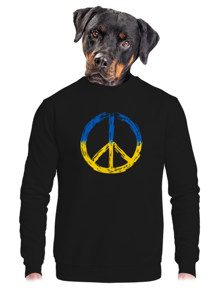 Ukrajina - Peace unisex mikina bez kapucne Black