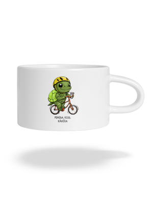 Pohoda, kľud hrnček makronka White