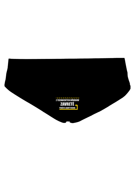 Zadný vchod dámske nohavičky Black