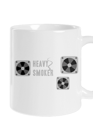 Heavy smoker klasický hrnček White
