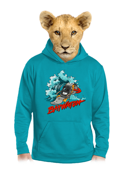 Baywatch detská mikina klokanka Hawaiian Blue