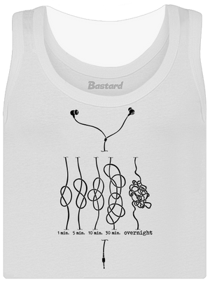 Škola uzlovania dámske tielko klasické White