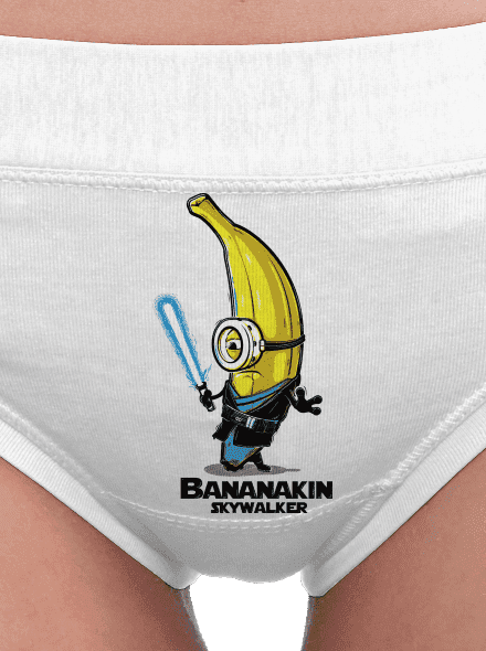 Bananakin Skywalker dámske nohavičky White