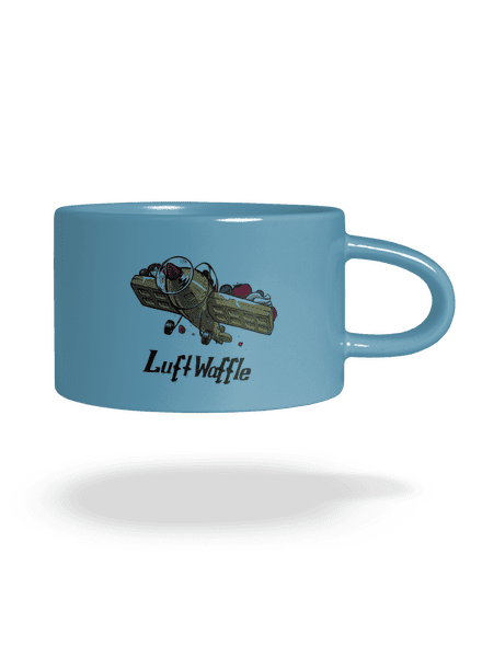 Luftwaffle hrnček makronka Blue Macaron