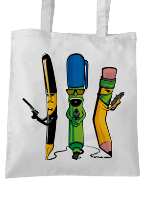 Písací gang taška White