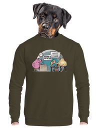 unisex mikina bez kapucne