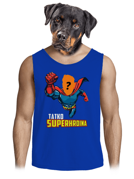 Tatko superhrdina pánske tielko Royal Blue