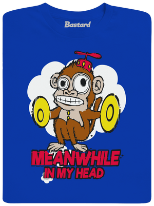 Monkey in my head detské tričko Royal Blue