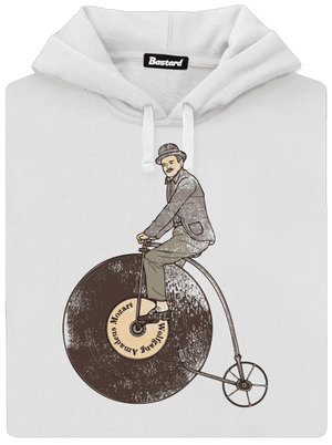 Na čom frčíš? dámska mikina klokanka White