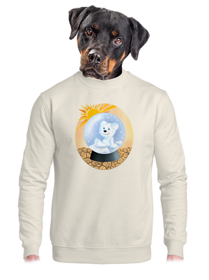 unisex mikina bez kapucne