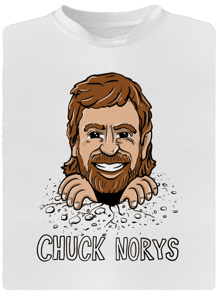 Chuck Norys detské športové tričko White
