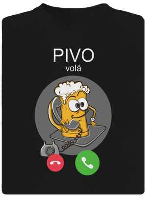 Pívo volá detské športové tričko Black