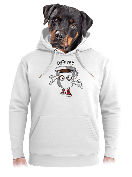 Zombie kafe unisex mikina premium Snowwhite