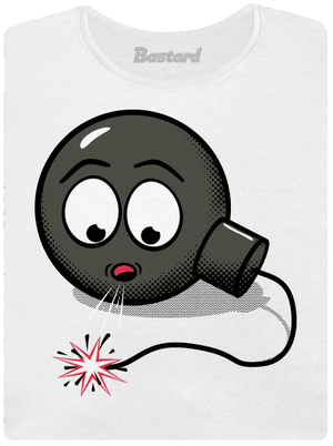 Bomba dámske tričko s lemom White