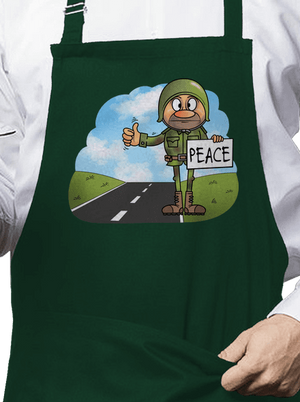 Peace zástera Bottle Green