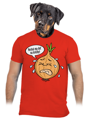 Cibuľa na krúžky pánske tričko Fiery Red