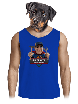 Super otec pánske tielko Royal Blue