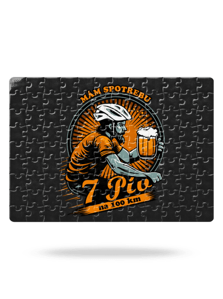 Spotreba 7 na 100 puzzle White