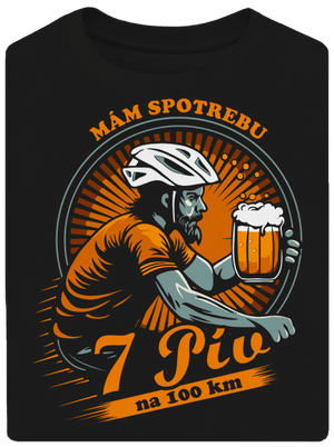 Spotreba 7 na 100 unisex tričko oversized Black