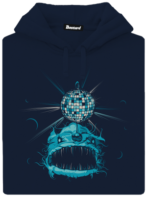 Morský discočert pánska mikina klokanka Navy