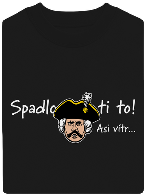 Spadlo ti to unisex mikina bez kapucne Black