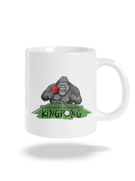 King pong klasický hrnček White