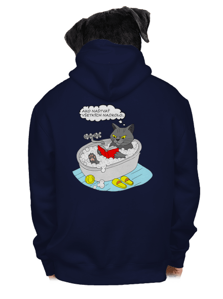 Ako všetkých naštvať pánska mikina na zips Navy