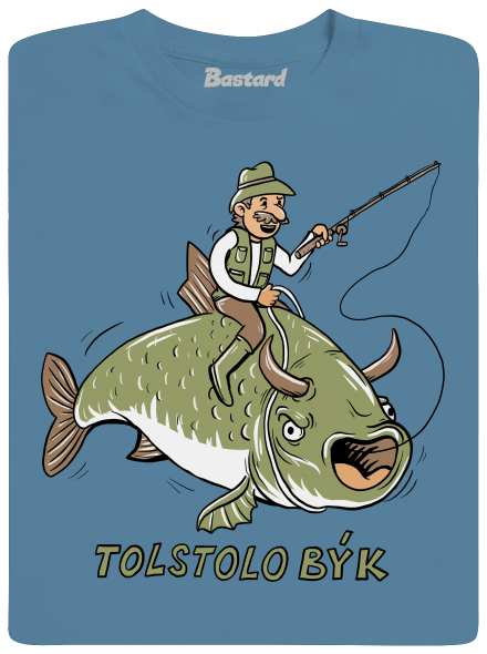 Tolstolobýk pánske tričko Stone Blue